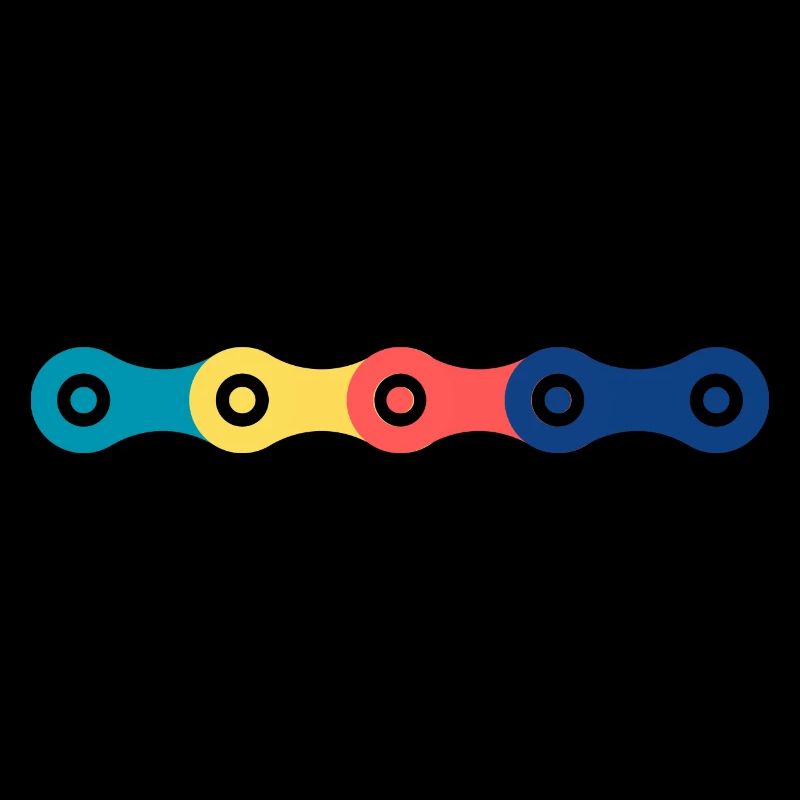 Chaines vélo colorée