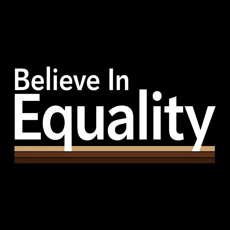 Believe In Equality Statement Gleichberechtigung
