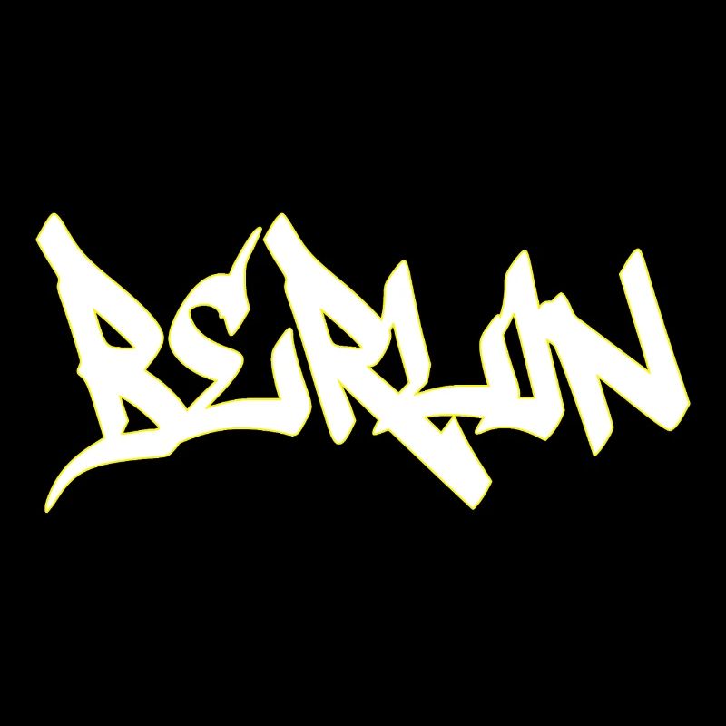 Berlin Graffiti Brown Schriftzug