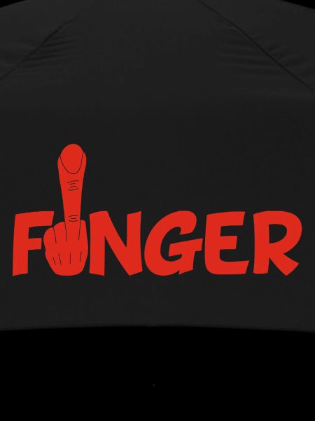 The finger (red)