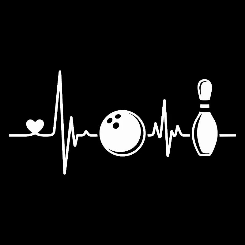 Bowling Herzschlag Design