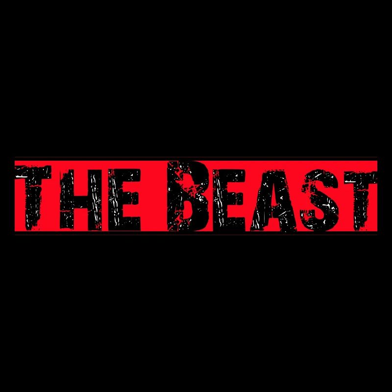 the beast, monster, schriftzug