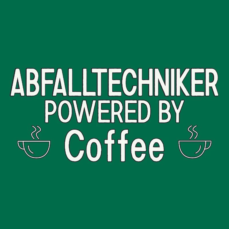 Technicien des déchets alimenté par le café