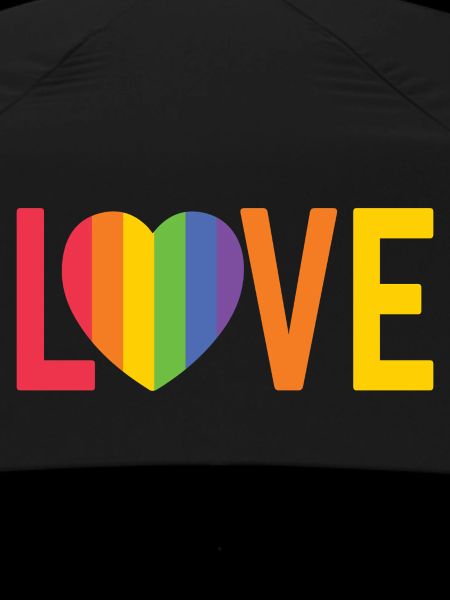 Rainbow Heart LOVE Design