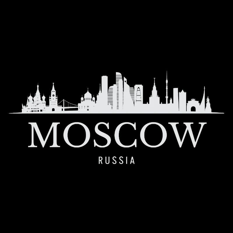 Silhouette de Moscou, Moscou Russie
