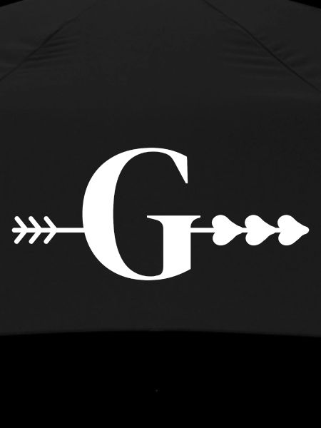 Buchstabe g Pfeilherz