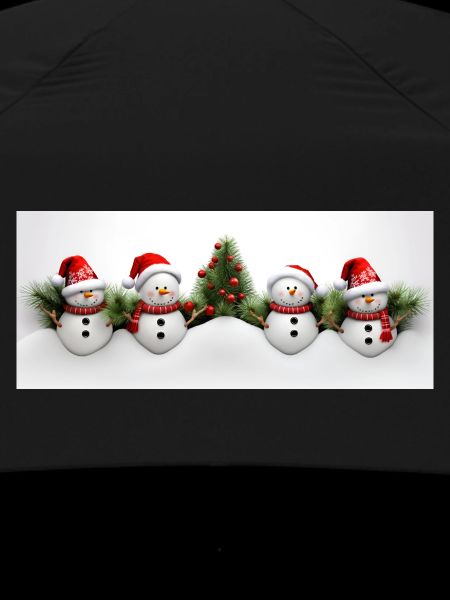 Schneemann mit Weihnachtsbaum