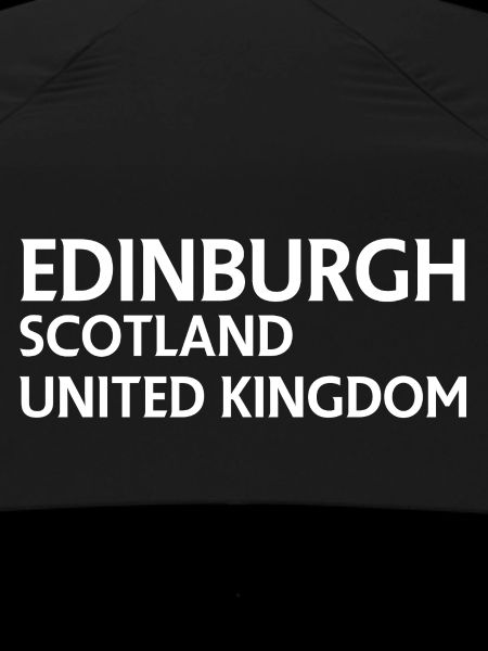 Edinburgh – Scotland Textdesign