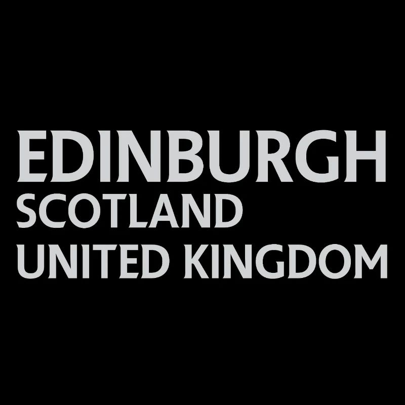 Édimbourg – Écosse Textdesign
