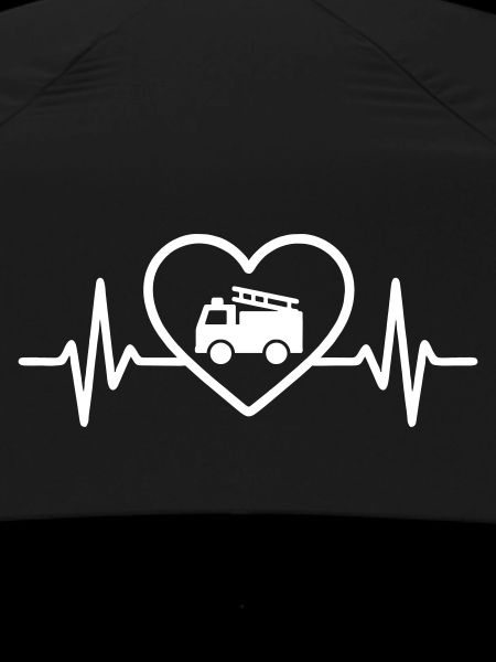 Heart Firefighter Fire Truck