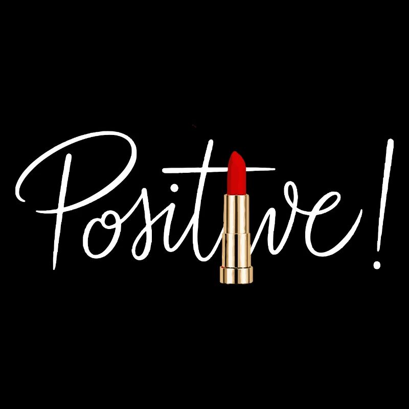 Positive lipstick minimal chic design