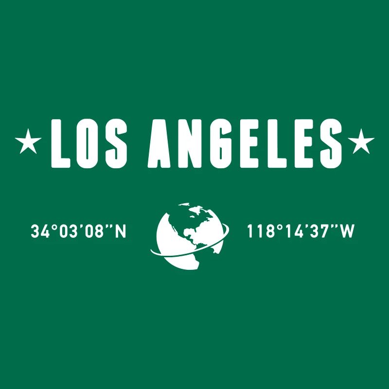 Los Angeles Coordinates Planet Earth