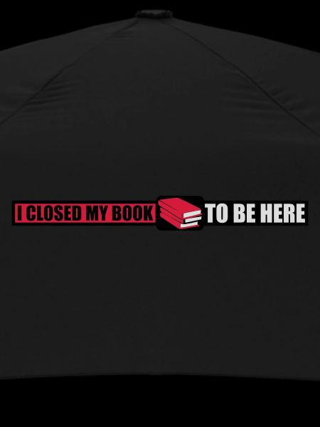 I closed my book