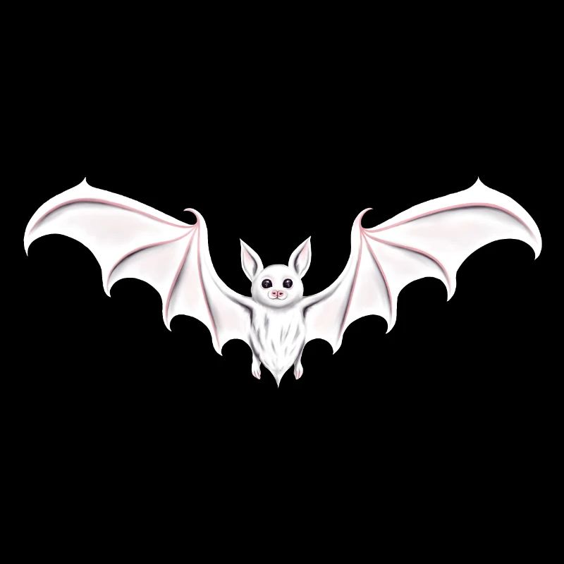 Fledermaus chauve-souris blanche goth