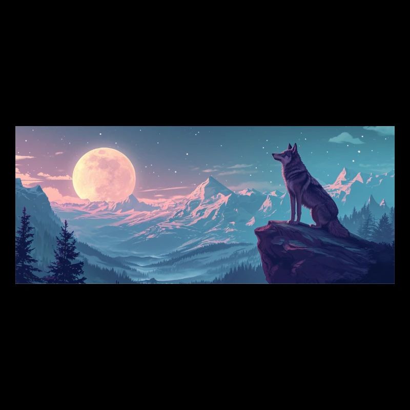 Wolf Howling At The Moon