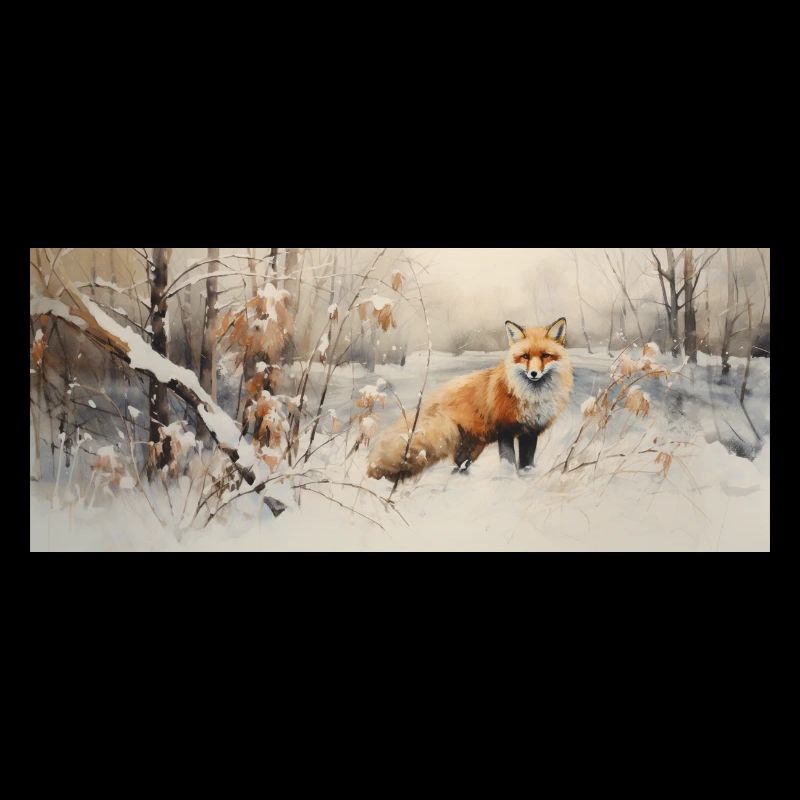 Fuchs Landschaft Schnee