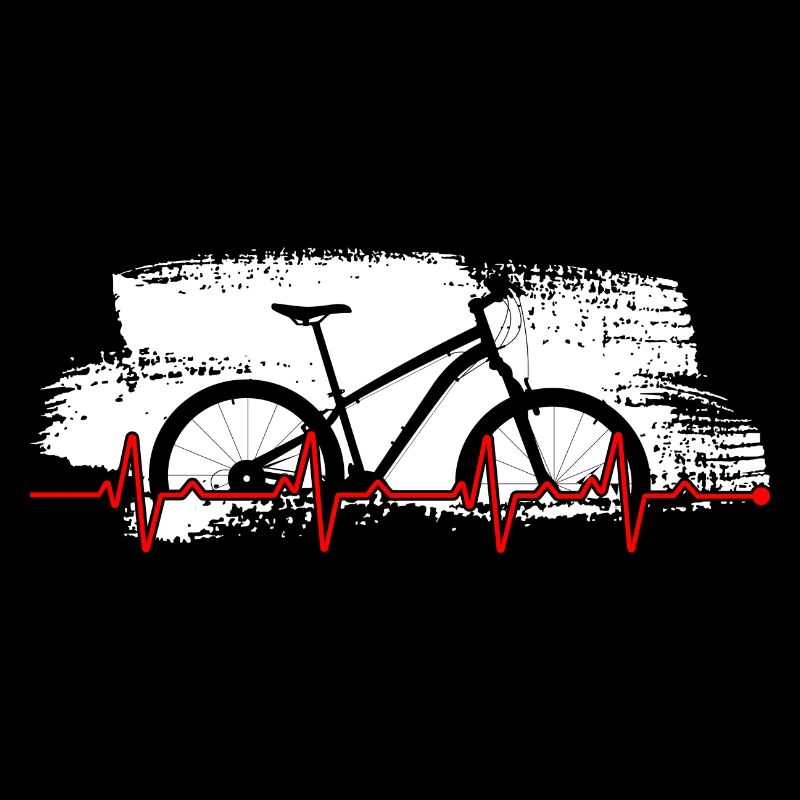 Graphique de battement de cœur de vélo