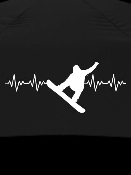Snowboard Snowboarder ECG Heartbeat