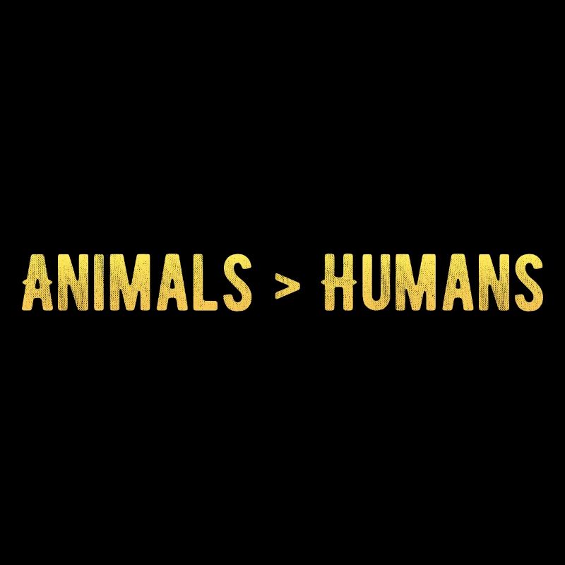 Les animaux sont plus grands que les humains