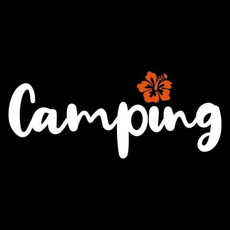 Camping Hawaii Handwriting Camper Caravan Motorhome