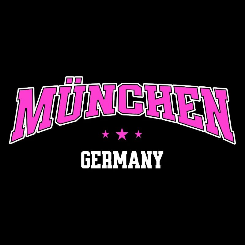 Munich, Germany Statement Lettering Urban Pink