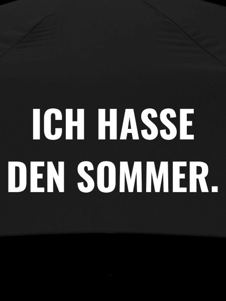 Ich hasse den Sommer.