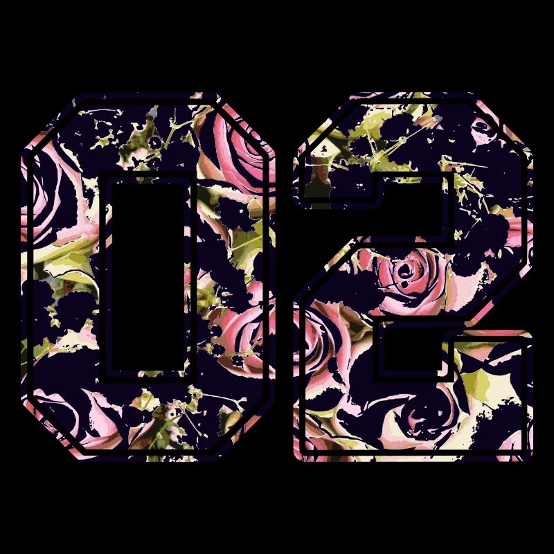 Number two 02 roses pattern
