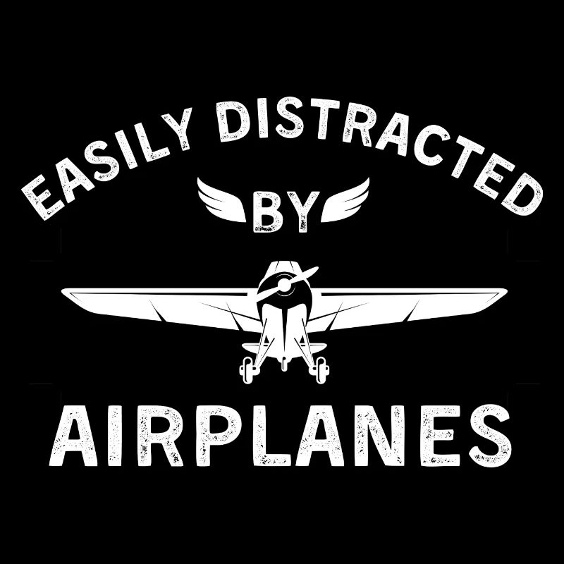 Easily distracted by airplanes pilot airplan