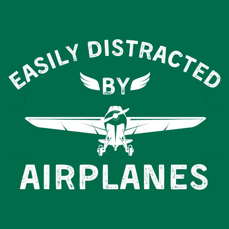 Easily distracted by airplanes pilot airplan