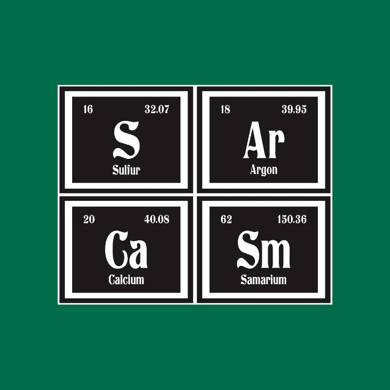 Sarcasme | Tableau périodique des éléments