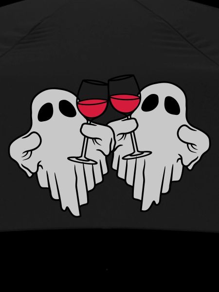 2 wine-drinking spirits