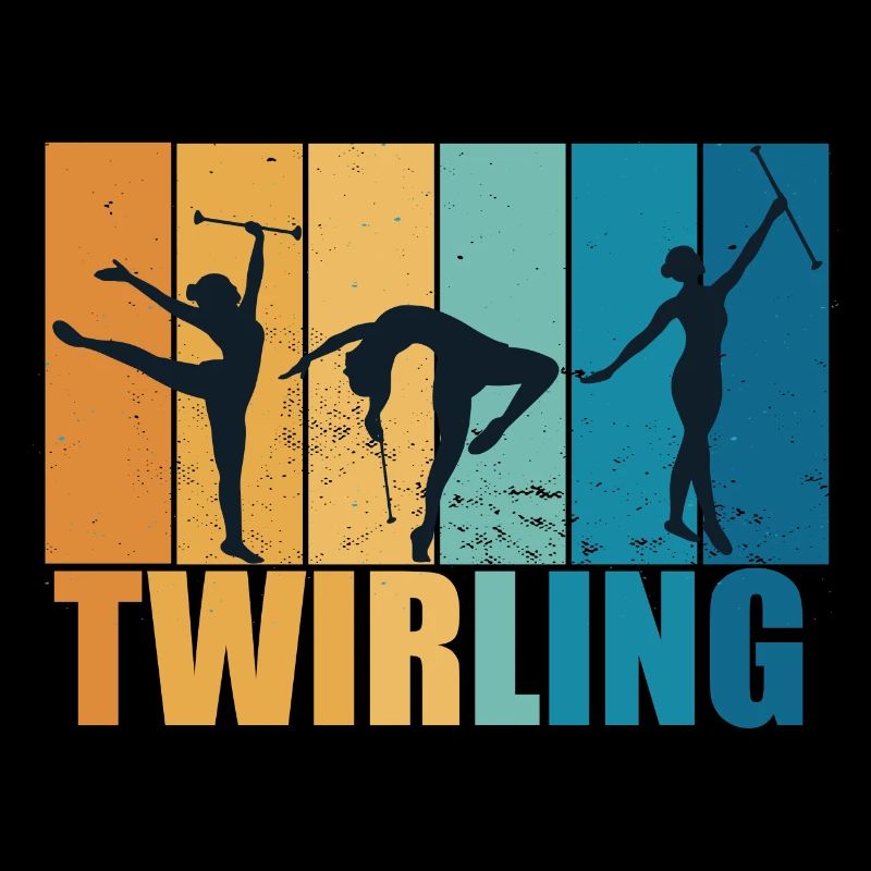 Baton Twirling Sport Vintage Geschenk