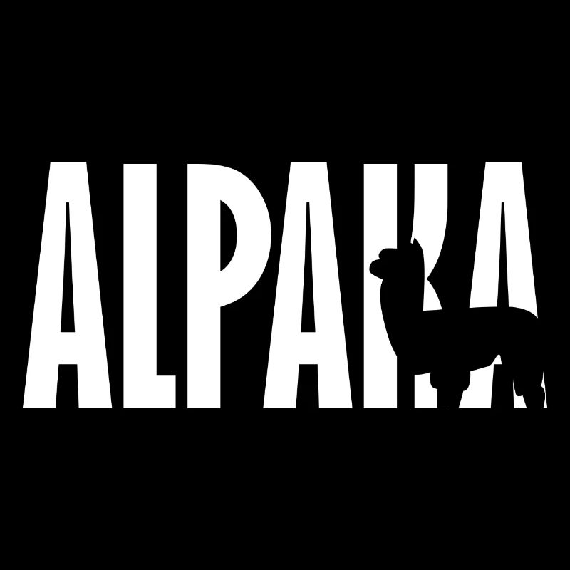 ALPAKA Schriftzug Lama