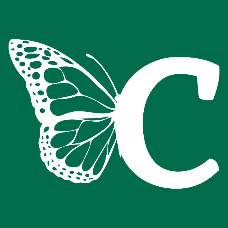 Buchstabe C Schmetterling