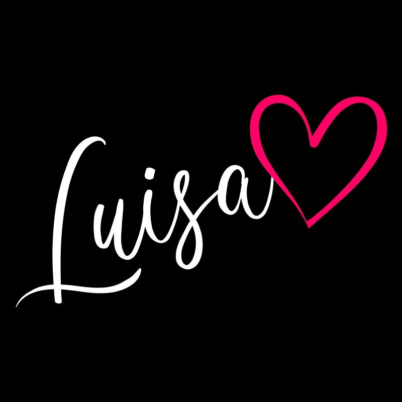 Luisa Surname First Name Heart pink