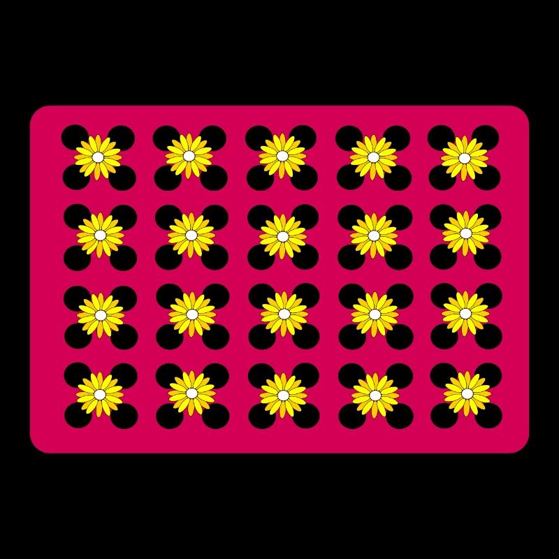 Flowers on dots