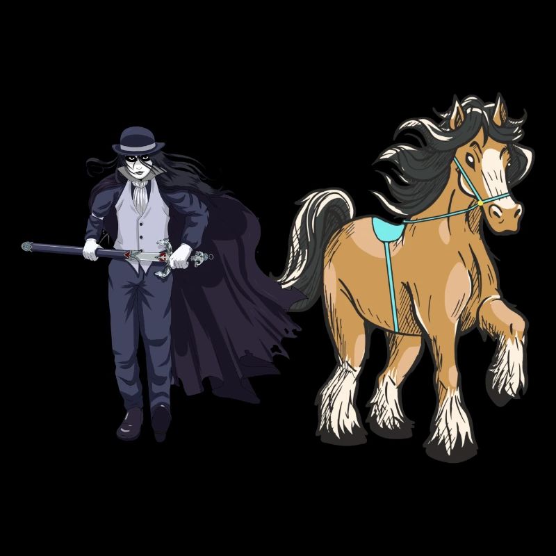 Personnage de conte de fées, conte de fées, épéiste, cheval, cheval