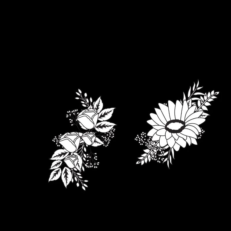 Nummer 52 Schwarze Blumen - 52. Blumengeburtstag
