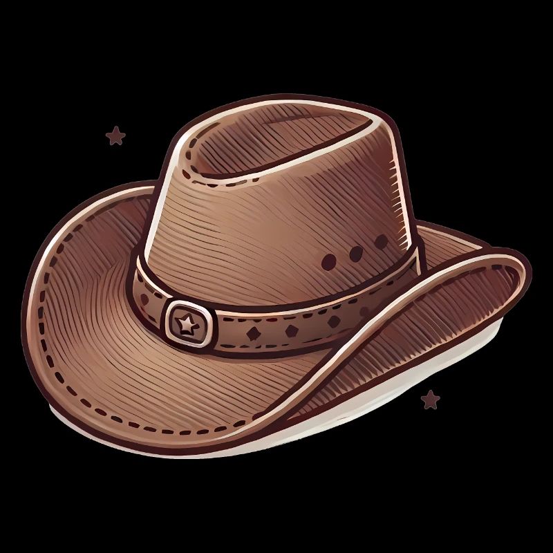 Illustration de chapeau de cow-boy western
