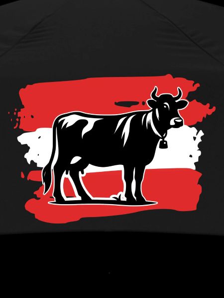 Austria Flag Cow