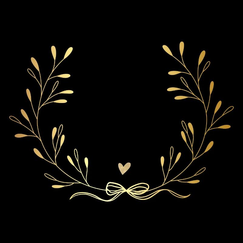 Témoin de la mariée couronne doré