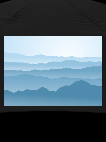 Mountains in blue