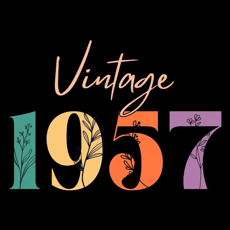 Vintage 1957 florale