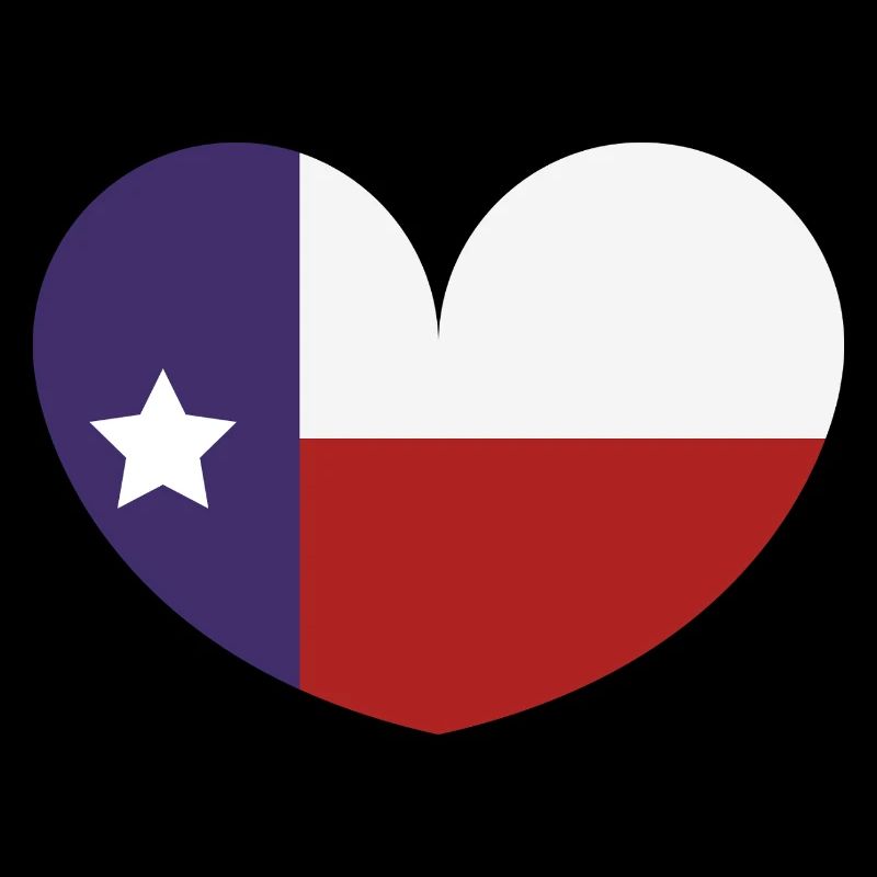 Drapeau du cœur du Texas