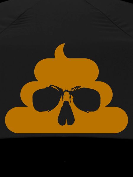 Skull poop illustration