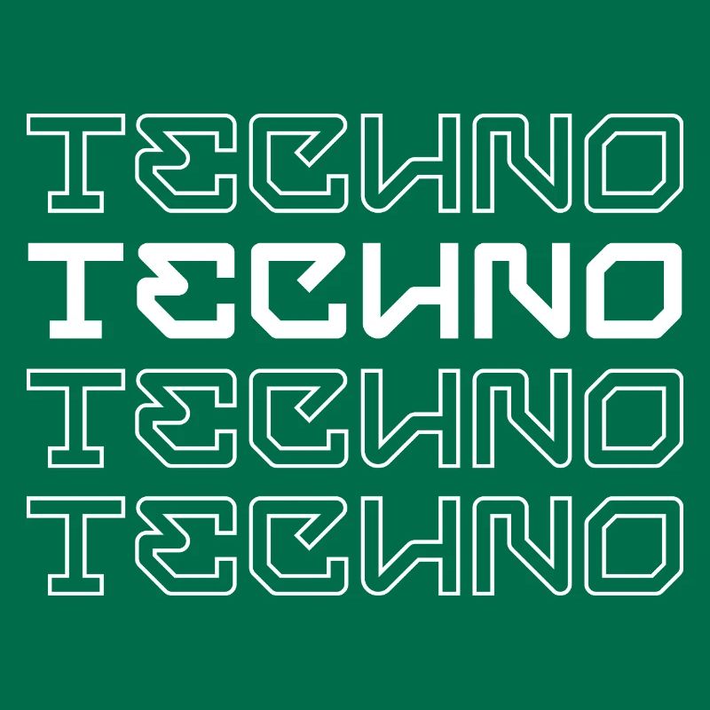 Techno-modernes Typografie-Logodesign