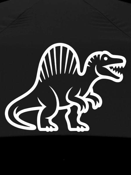 Stegosaurus-Silhouette im Retro-Stil