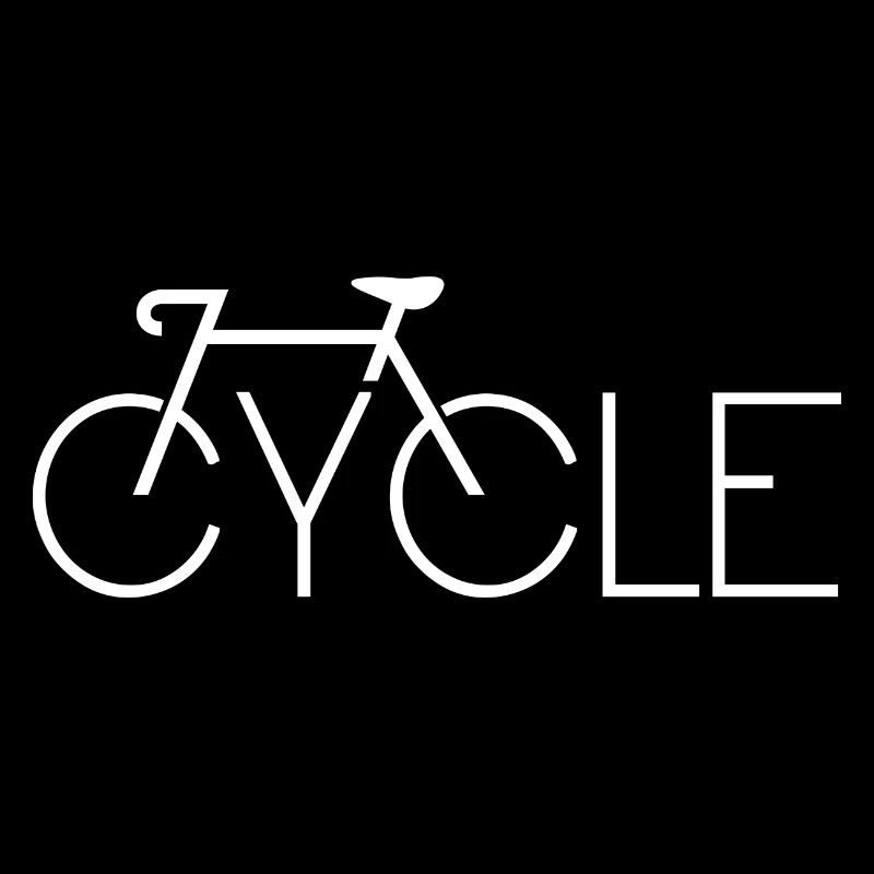 Silhouette minimale d’art de ligne de vélo