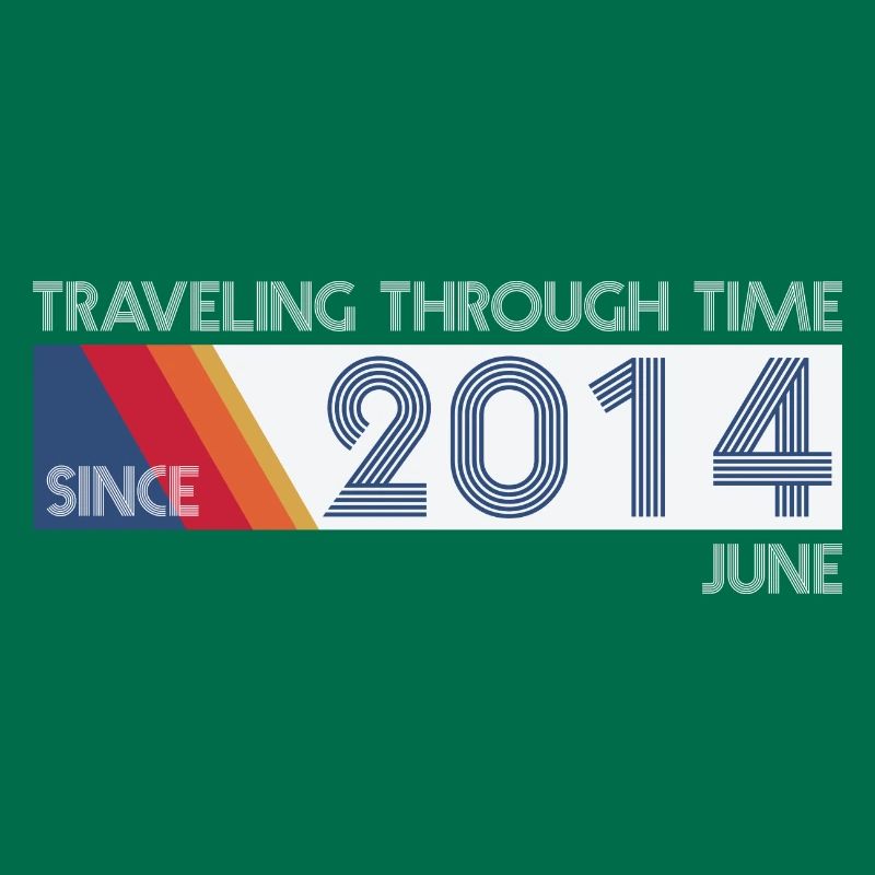 Funny Zeitreise Geburtstags Design Juni 2014