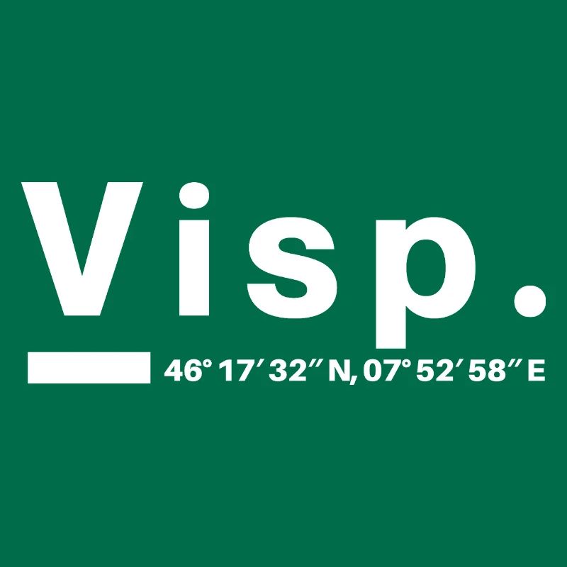 Viège Coordonnées Suisse Valais Visper Visperin